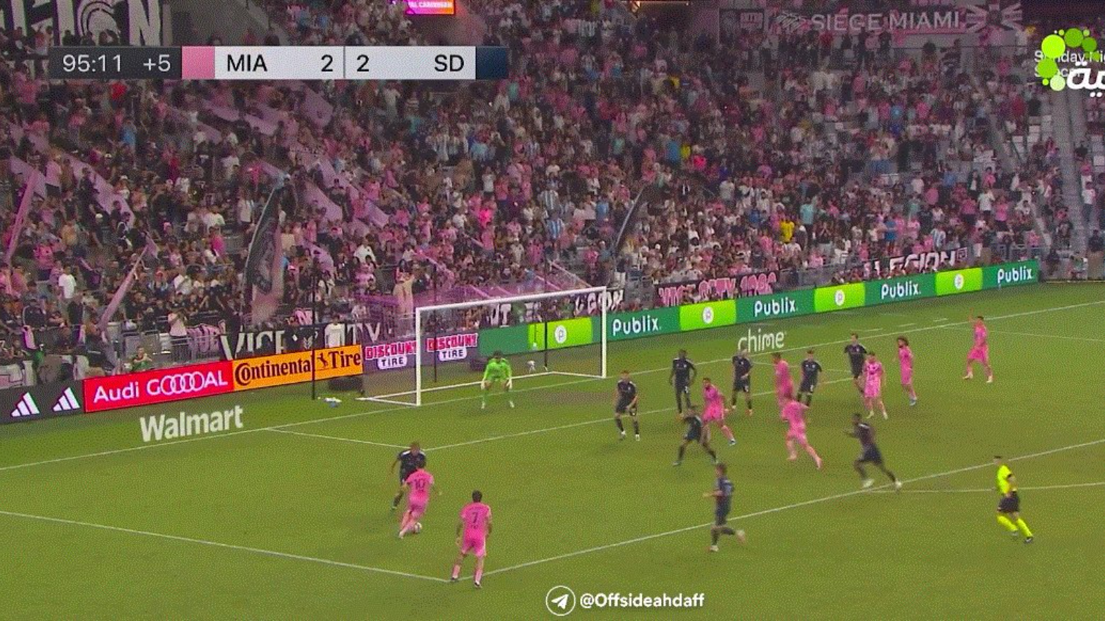 Watch what Messi did in the 95th minute after demanding the ball from De Paul against San Diego… What a CRAZY moment!