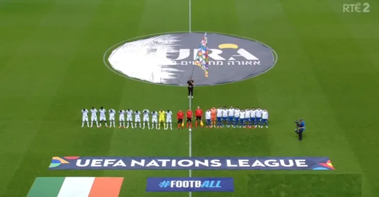 Historic moment: The Republic of Ireland national team challenges UEFA and FIFA and sends a strong message to the entire world with this incredible and insane moment against the Israeli national team in the UEFA Nations League!!