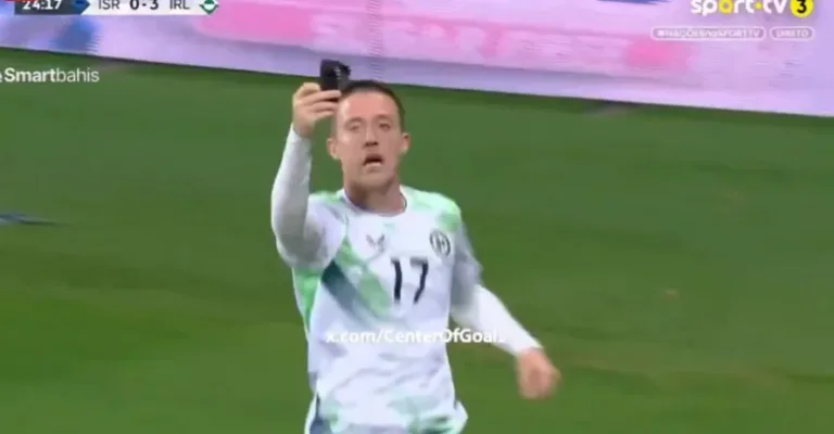 WATCH the Irish player’s shocking and historic gesture after scoring the decisive third goal against the Israeli national team, in an iconic moment that became the most widely shared and circulated scene at lightning speed!