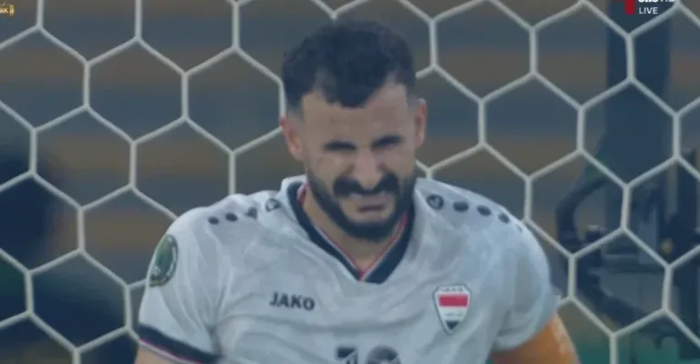 Watch Iraq’s CRAZY final chance against Oman in the opening match of the Gulf Cup, with WILD commentary from the commentator who was stunned by Aymen Hussein’s incredible leap during this unbelievable chance!