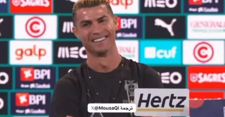 Watch the moment Cristiano Ronaldo suddenly appeared like an Arab and Muslim in an instant, and his shocking reaction when the journalist asked him about his 1,000th goal!!