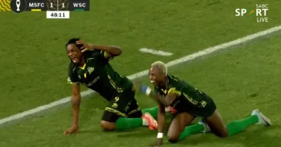 Watch Mabuluza’s insane goal that announced Sundowns’ exit from the CAF Champions League!!