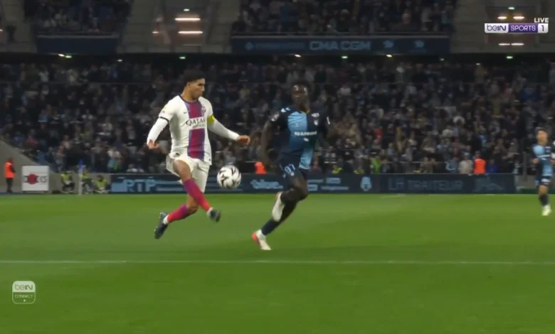 Watch the extraordinary technique Morocco’s Achraf Hakimi used to score the goal that brought Paris Saint-Germain back into the game, along with the commentator’s reaction and the fans’ shock!!
