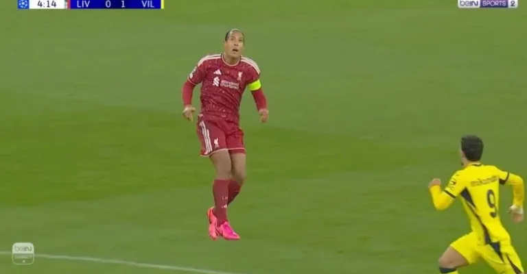 Reports Claim Van Dijk Could Be Kicked Out of Liverpool and Banned from Football for Life Because of What He Did in the Opening Seconds Against Villarreal in the UEFA Champions League.