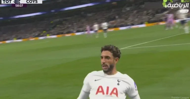 This is the first insane rocket shot to be scored in the Premier League by an Egyptian player named Omar Marmoush, because of the crazy thing he did with the goal that secured Tottenham’s first win of the season