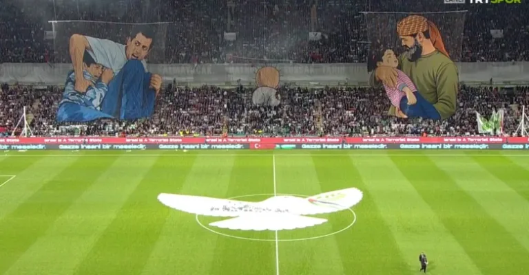 Konyaspor fans challenge the entire planet, sending a powerful message to a silent world before the historic clash against our national team!!